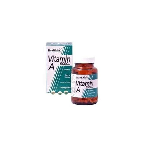 Vitamina A 5000 UI - 100 Cap - Healt Aid