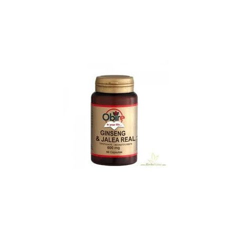 Ginseng y Jalea Real 600 mg - 60 cap - Obire