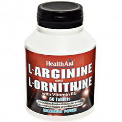 L-Arginina/L-Ornitina - 600 mg/300 mg - 60 comp - Health Aid