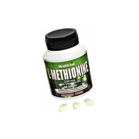 L-Metionina 550 mg - 60 comp - Health Aid