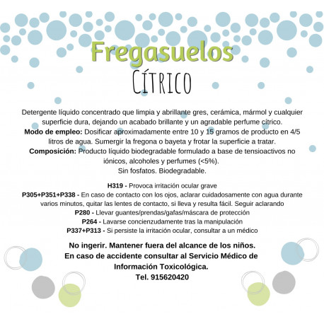 FREGASUELOS CITRICO (VENTA EXCLUSIVA EN TIENDA FISICA )