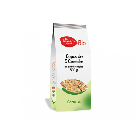Copos de 5 Cereales Bio, 500 g ( EL GRANERO )
