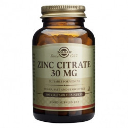 Zinc Citrato 30 mg  Solgar  100 comprimidos