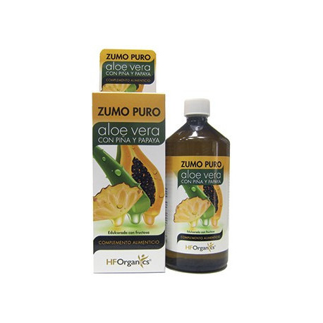 Herbofarm Zumo Puro Aloe Vera, Piña y Papaya 1 litro